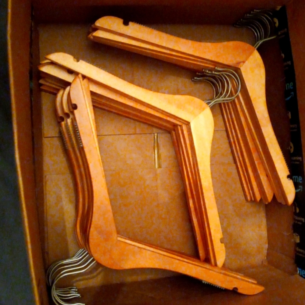 Wooden top hangers